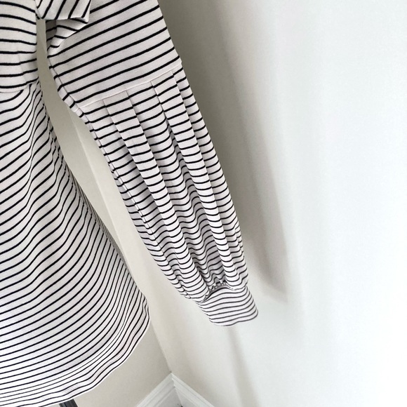 Ann Taylor Striped Mock Neck Lantern Sleeve Top Size S - Picture 8 of 12